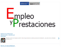 Tablet Screenshot of empleoyprestaciones.com